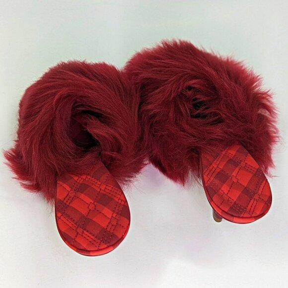 Burberry Jackie 75 Women's Shearling Mules Sandal in Ripple Size 38.5 MSRP $950 - Picture 6 of 11